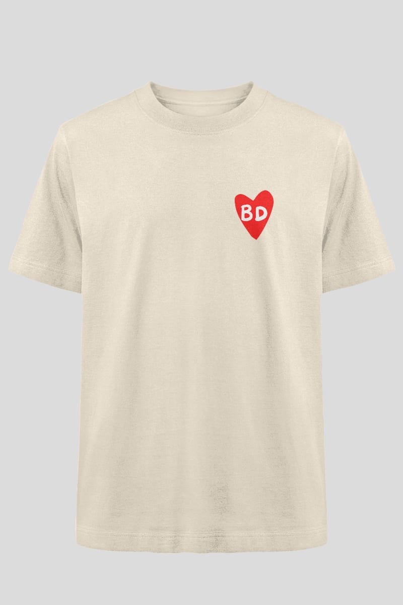 Heart Logo Oversize Tee - Natural Raw | © Heart Logo Oversize Tee - Natural Raw