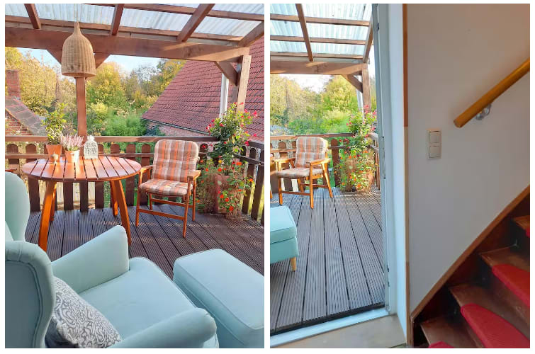 Eingangsbereich und Balkon 