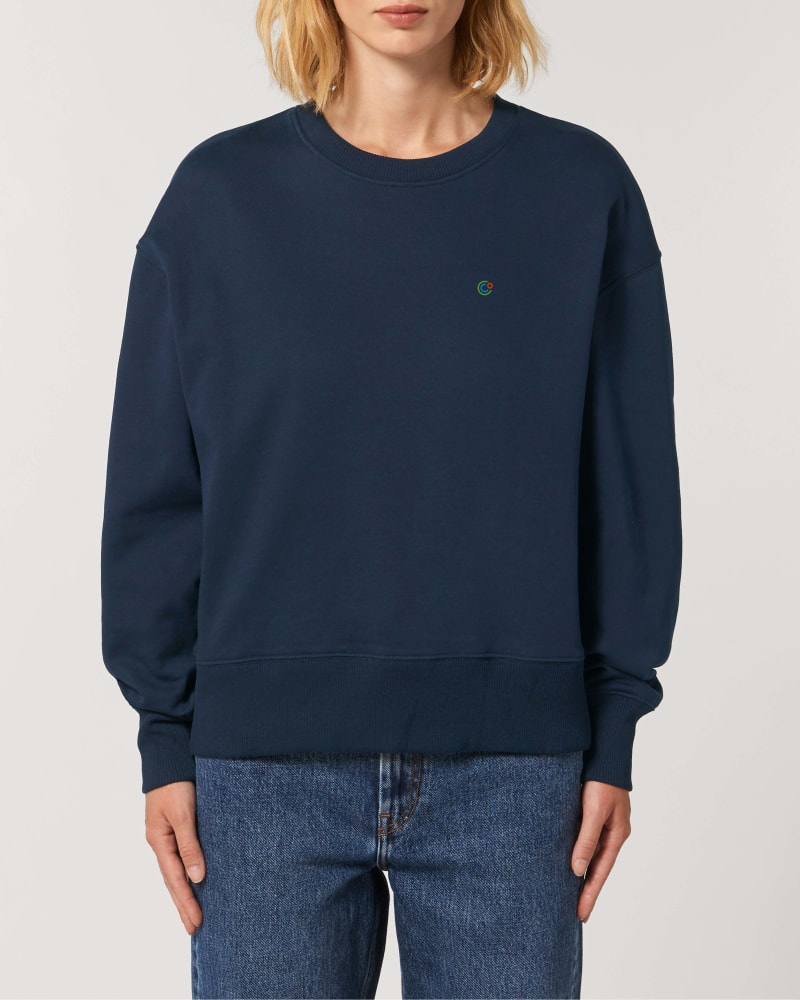 Oversized Sweatshirt in French Navy | © elvature