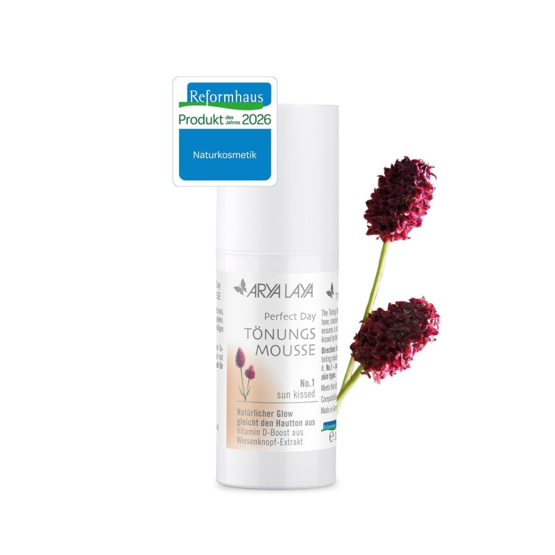 ARYA LAYA Perfect Day Tönungsmousse mit dem Siegel Reformhausprodukt des Jahres 2026 Naturkosmetik | © © ARYA LAYA