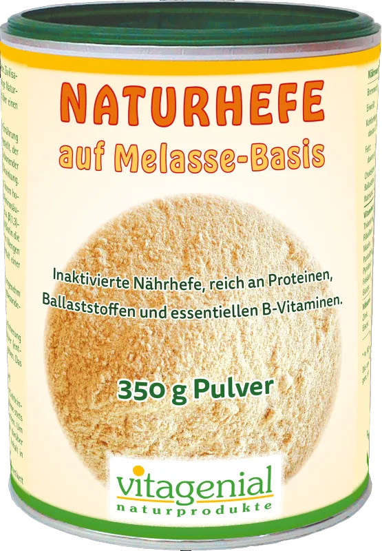 Naturhefe auf Melasse-Basis mit B-Vitaminen (vitagenial) | © Biogenial