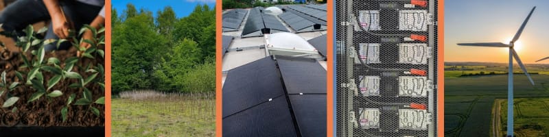 Aufforstung, Photovoltaik auf dem Firmendach, Stromspeicher und Windkraft | © BRANTH-CHEMIE