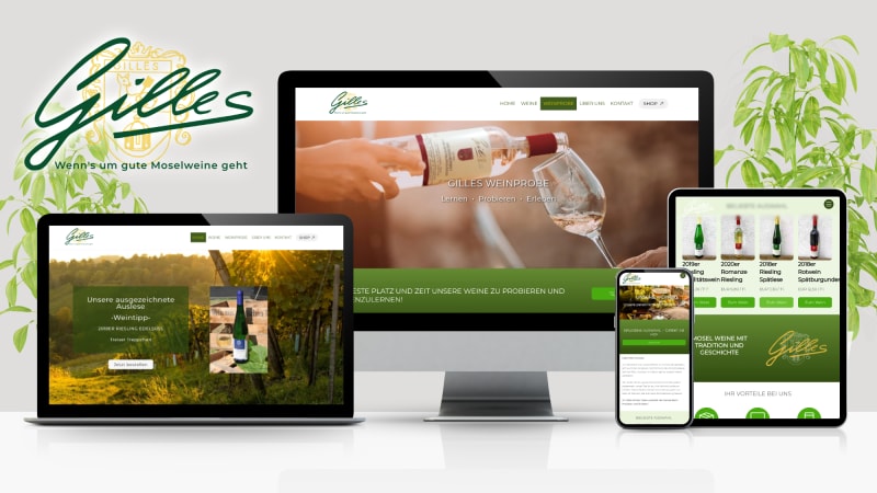 Weingut Gilles Webseite | © Sparkway Media