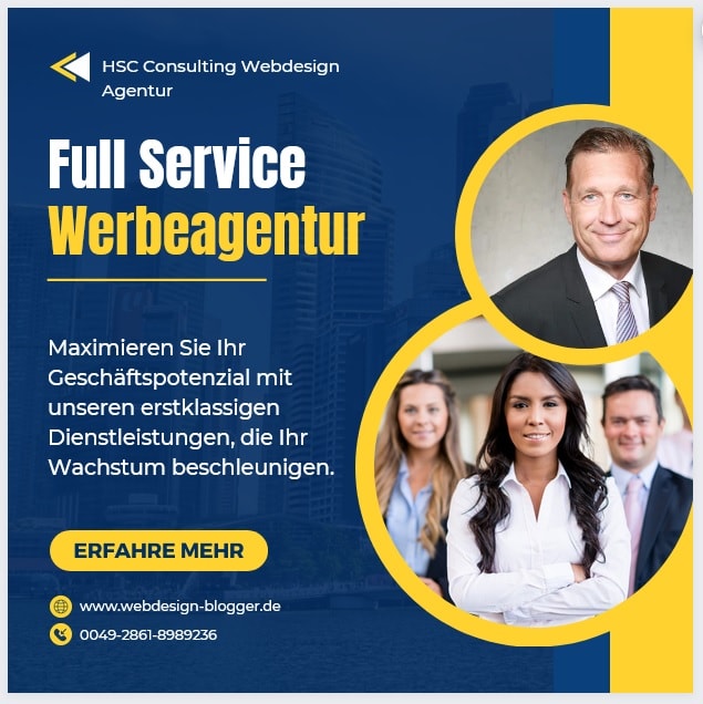 Full-Service Agentur Webdesign | © https://www.webdesign-blogger.de/impressum