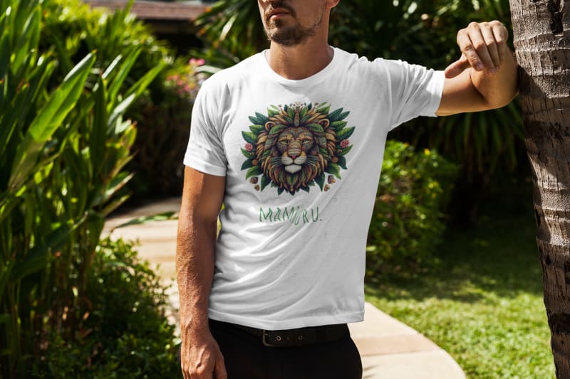 Herren T-Shirt "Löwe" | © Mamburu