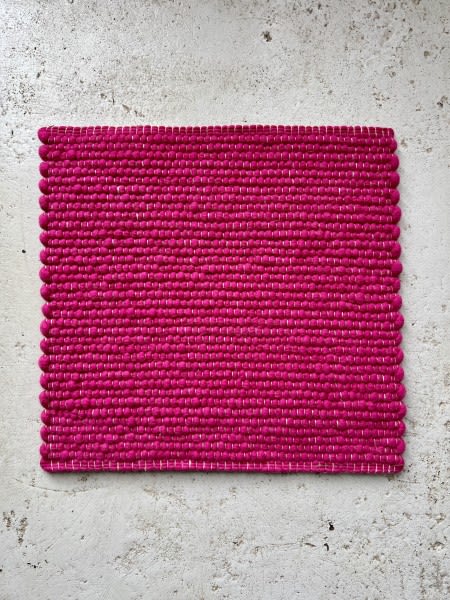 Kleiner Teppich Pink 40 x 40 cm | © Teppichmanufaktur Habbishaw