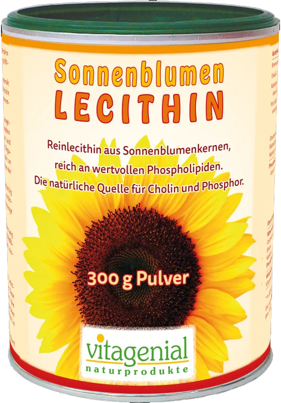 Sonnenblumen-Lecithin, Reinlecithin als Quelle für Cholin und Phosphor (vitagenial) | © Biogenial