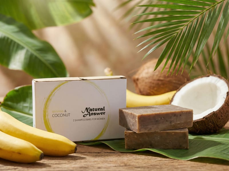 Banane & Kokos Shampoo Bar | © Natural Answer