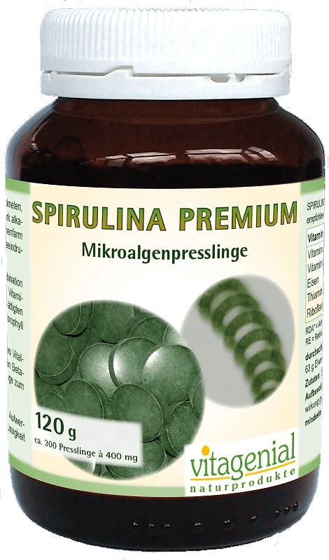 Spirulina Premium Mikroalgenpresslinge (vitagenial) | © Biogenial