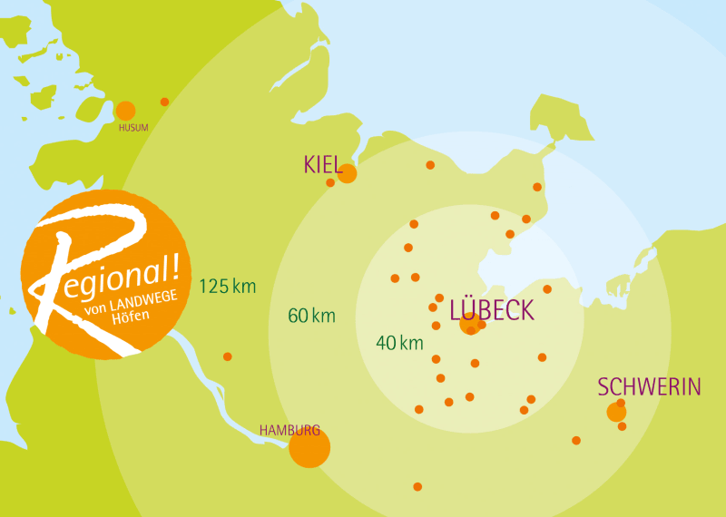 Landkarte der EVG-Landwege eG | © EVG Landwege eG