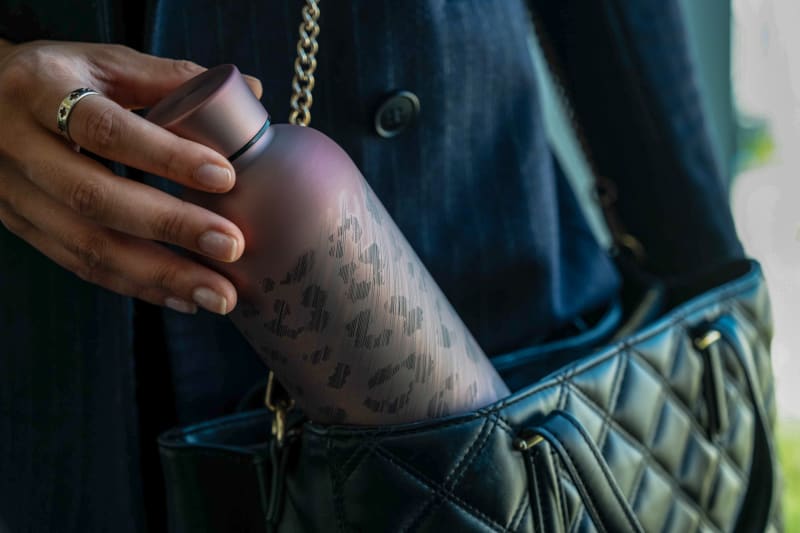 Edelstahl Trinkflasche Designer Edition mit Leoparden Muster auch in Silber erhältlich | © Trend7Factor UG (haftungsbeschränkt)
