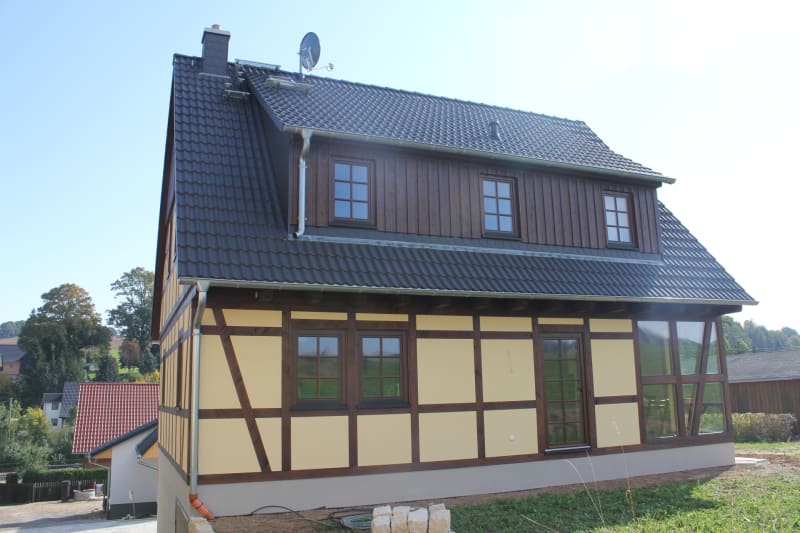 Neubau Fachwerkhaus in Zusammenarbeit mit Natur Point Unger | © Natur Point Unger GmbH