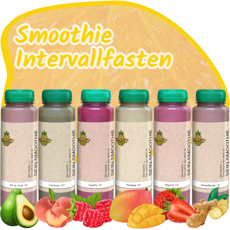 Mit unserem Intervallfasten-Programm planst du zwei Fastentage pro Woche, ohne deinen Alltag zu stören. Unsere Smoothies liefern dir alles, was du brauchst. | © Indivit