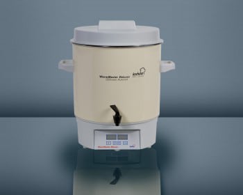 Haushaltskäsekessel mit Hahn digital 27 Liter emailliert | © Bunte Kuh Käsereibedarf