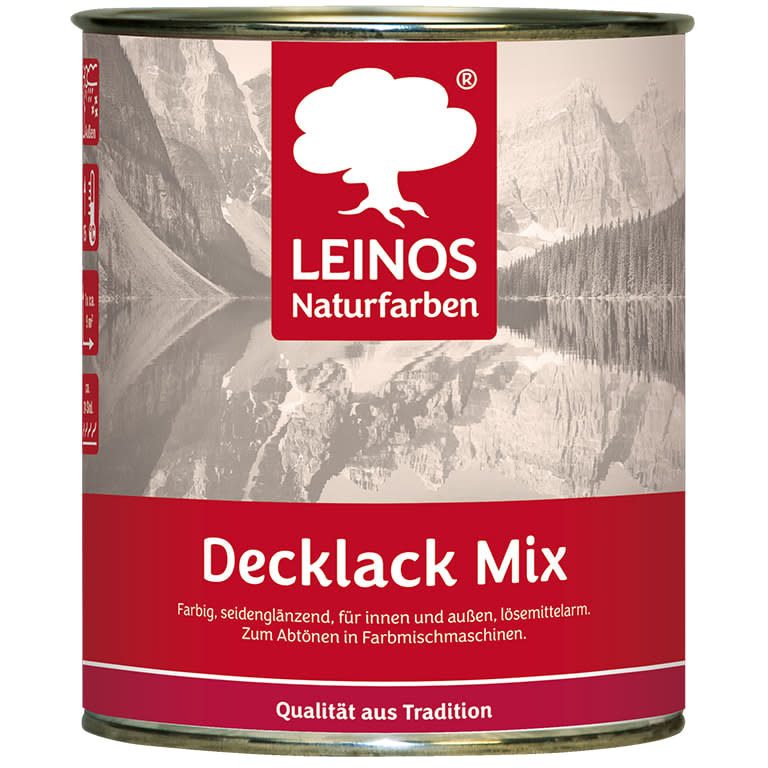 Dose LEINOS Decklack Mix, farbiger seidenglänzender Lack für innen und außen | © Reincke Naturfarben GmbH