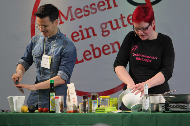 Kochshow auf der Veggienale