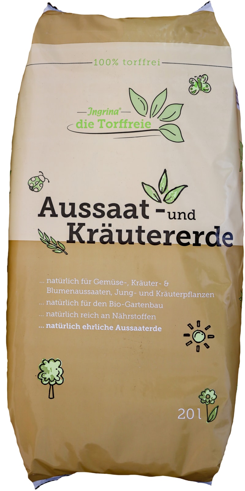 Ingrina - Torffreie Aussaat- und Kräutererde — torffreie Erde für Anzucht, Aussaat und Jungpflanzen | © Die Torffrau - Ingrina
