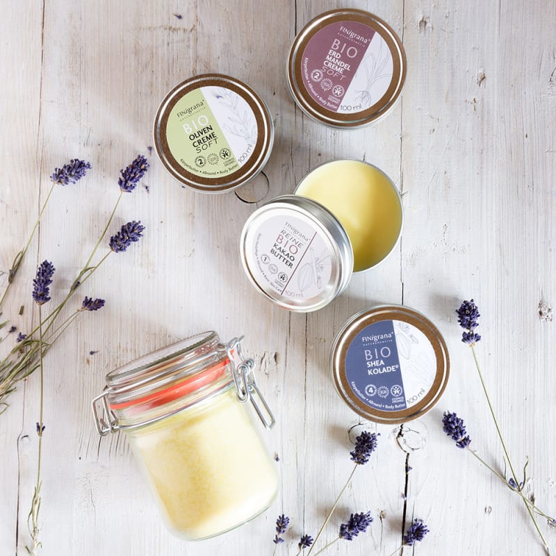 FINigrana Naturkosmetik - reine und softe Bio-Körperbuttern | © Treibholz GmbH