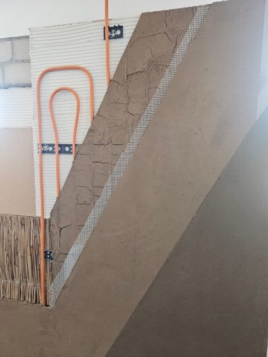 Wandaufbau mit einer Innendämmung mit Wandheizung | © Bauausführung Vonnekold