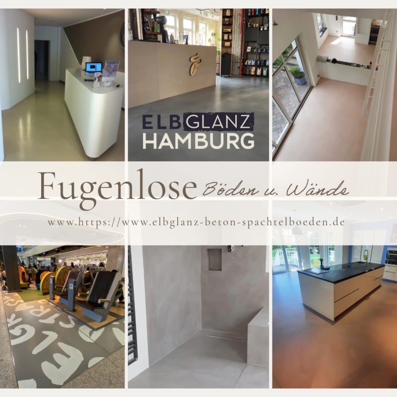Betonböden, Spachtelböden und Verlaufsbeschichtungen aller Art. | © Elbglanz Hamburg e.K.