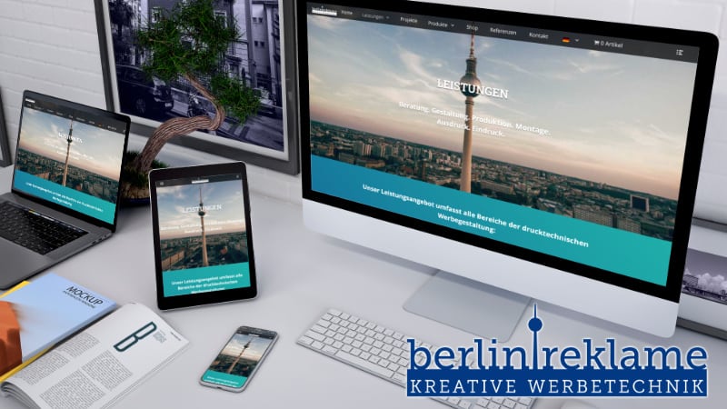 Berlin Reklame Webseite | © Sparkway Media