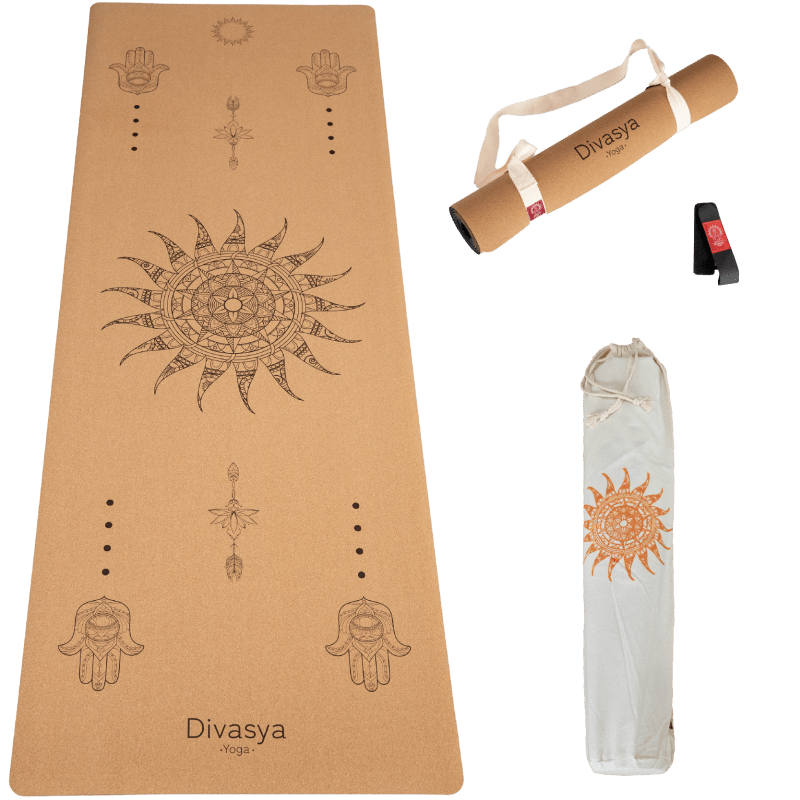 Yogamatten aus Kork Sun Design | © Divasya