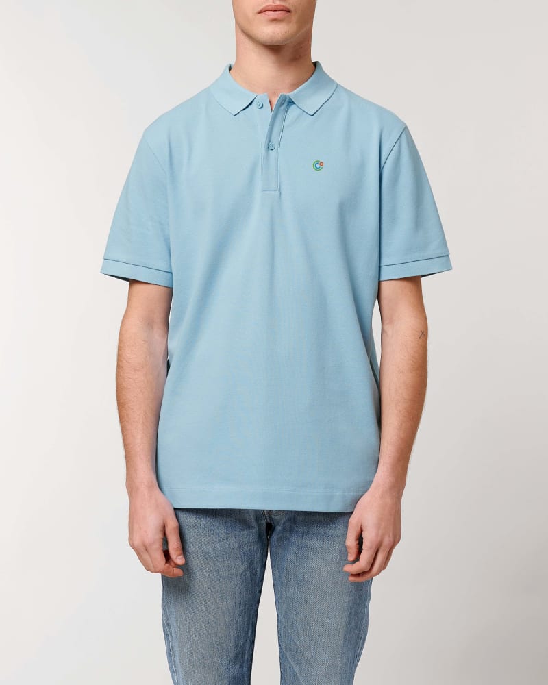 Basic Poloshirt in Sky Blue | © elvature