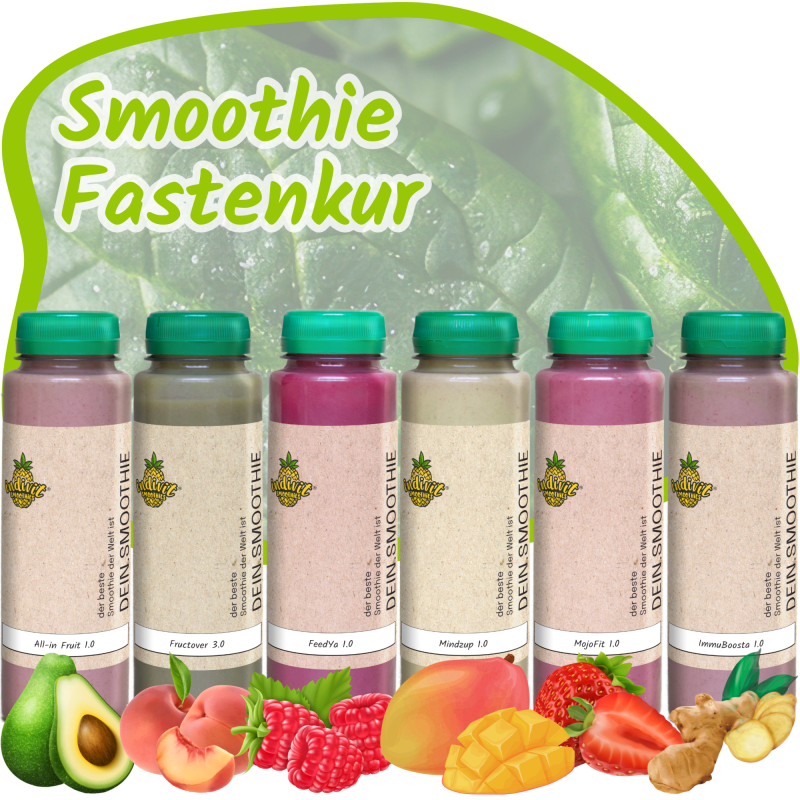 Unsere Smoothie Fastenkuren mit bio-zertifizierten Zutaten helfen dir, deinen Körper zu entgiften und gleichzeitig gesund zu bleiben. Perfekt für Einsteiger und Fortgeschrittene. | © Indivit