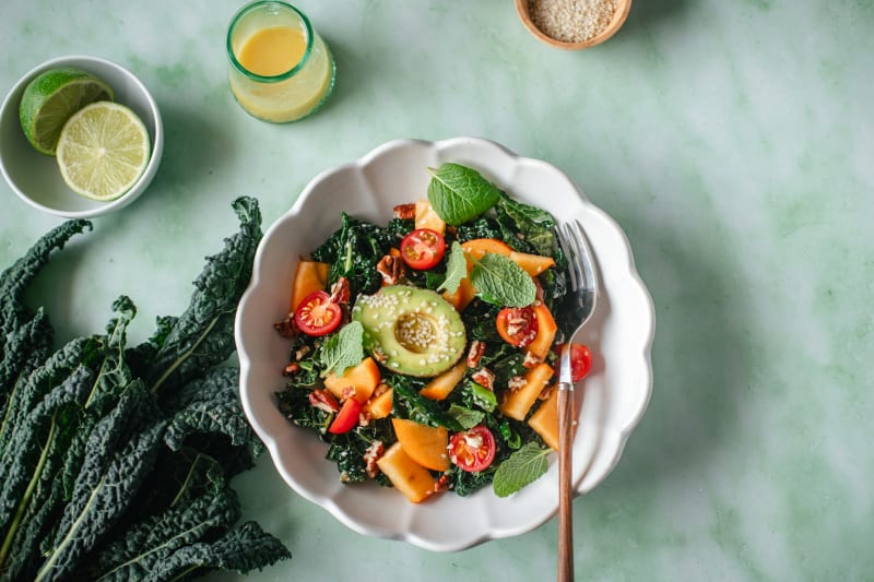 Grünkohlsalat vegan