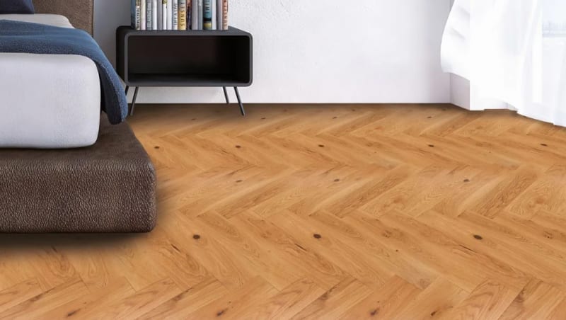 Fischgrät-Parkett Eiche-Markant von Mefofloorr | © Mefofloorr