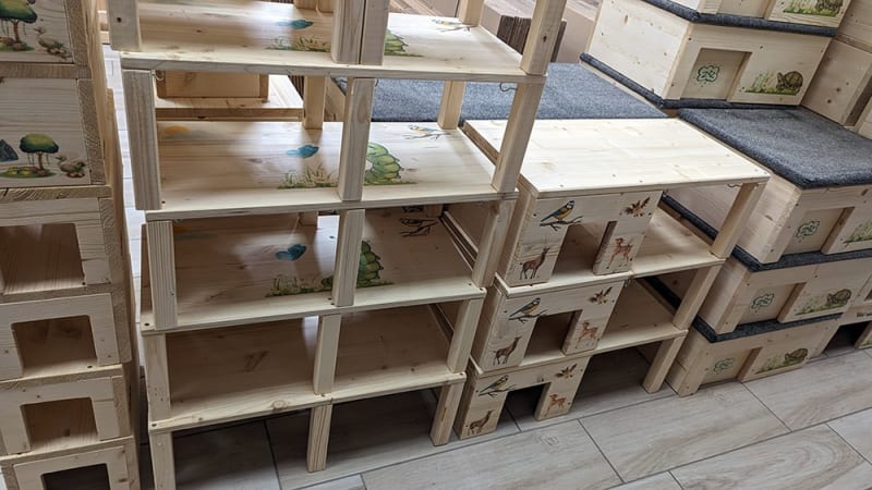 Selbstproduzierte Kleintierhäuser in Handarbeit | © Nagerstore