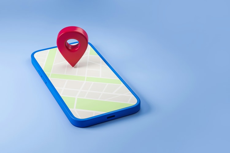 GPS Position auf einem Handy null