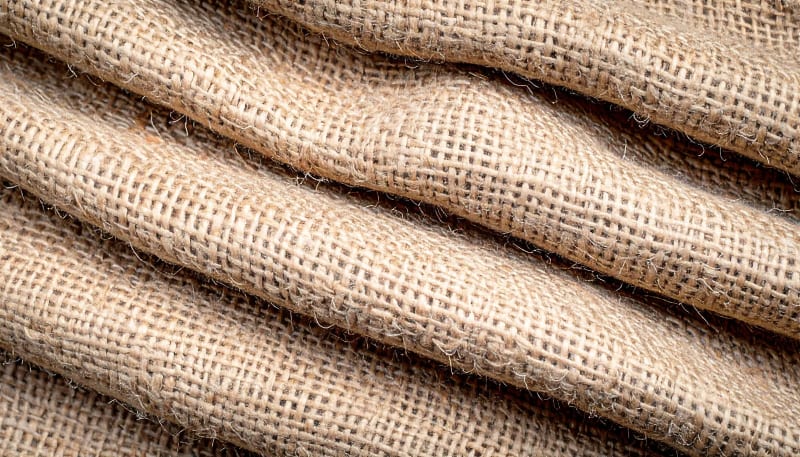 Gewebtes Textil Material aus Hanffasern