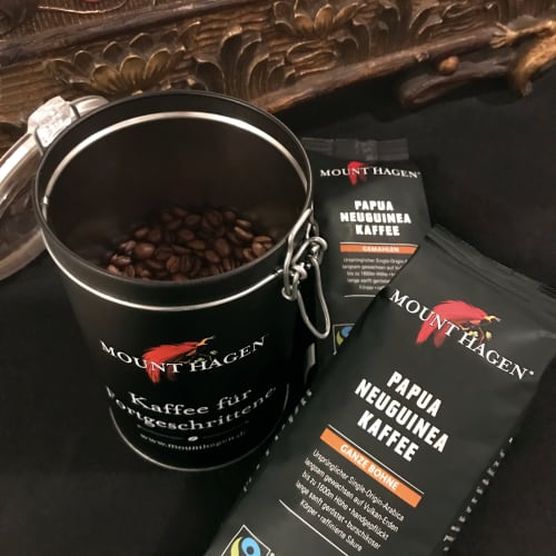 Geschenkdose - Mount Hagen Kaffee Wertform - Mount Hagen Kaffee