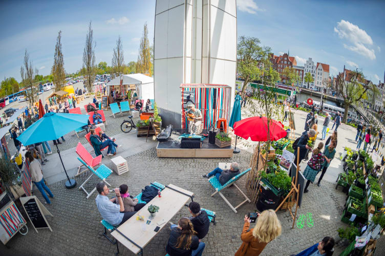 Marktreiben bei der GO.GRØØN-Messe Außenbereich der Messe - Foto: (c) MuK Lübeck