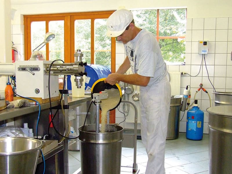 Produktionsbetrieb in der Grünen Mühle