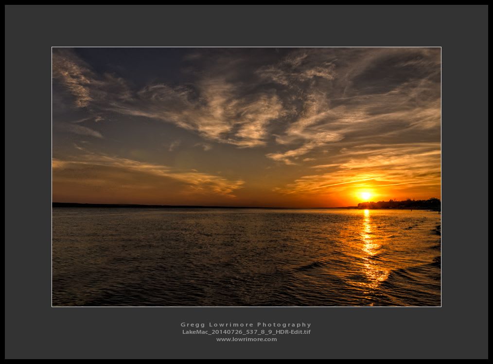 Sunset HDR Lake Maconaughy 20140726 537_8_9