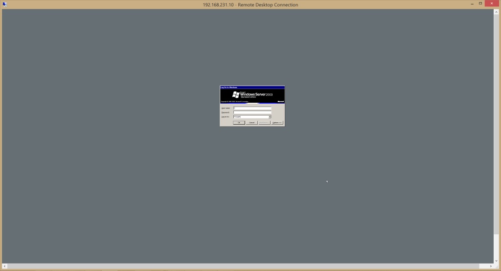 Remote Desktop into an OS that does not support scaling (2003)