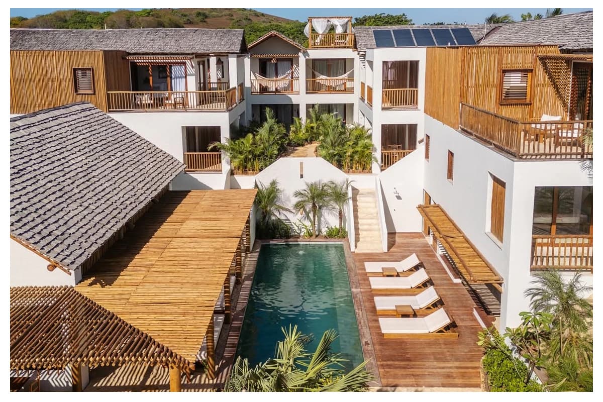 Arquitetura tropical da Villa Tapi em Jericoacoara Arquitetura tropical da Villa Tapi em Jericoacoara