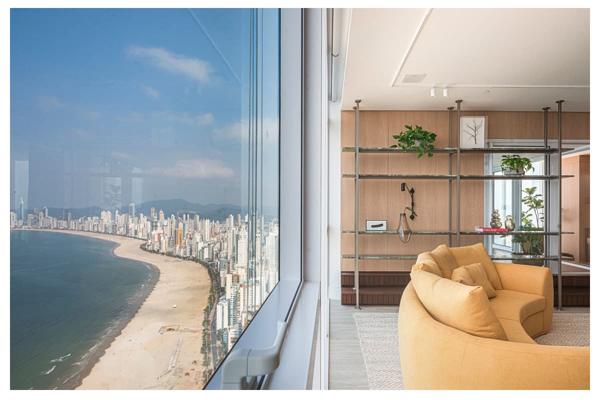 Apartamento Boreal Tower: automação com vista para o mar