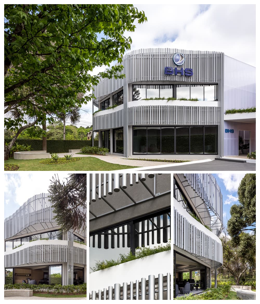 Arquitetura corporativa sustentável de Caroline Andrusko / Fotografia Eduardo Macarios