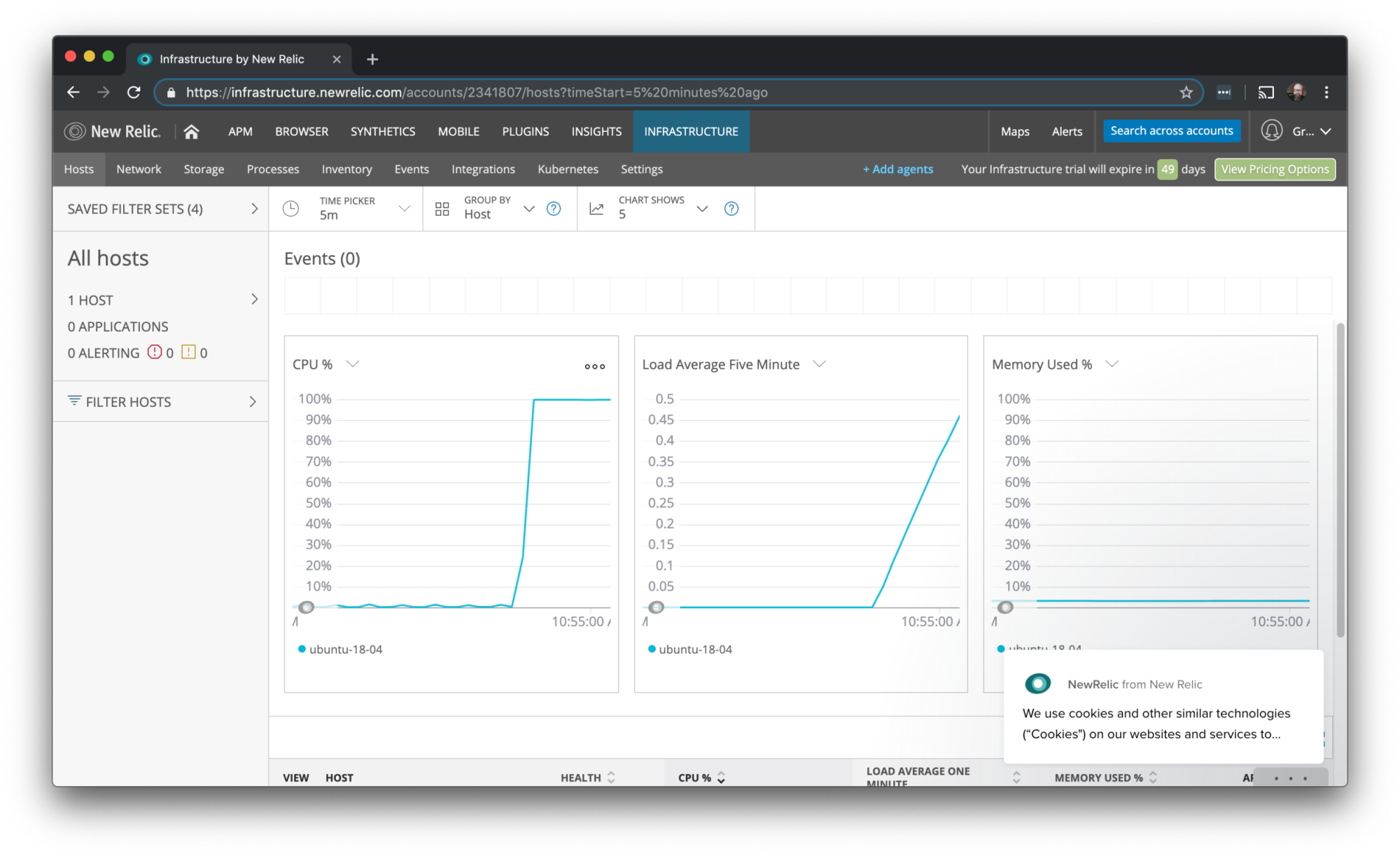 View CPU spike