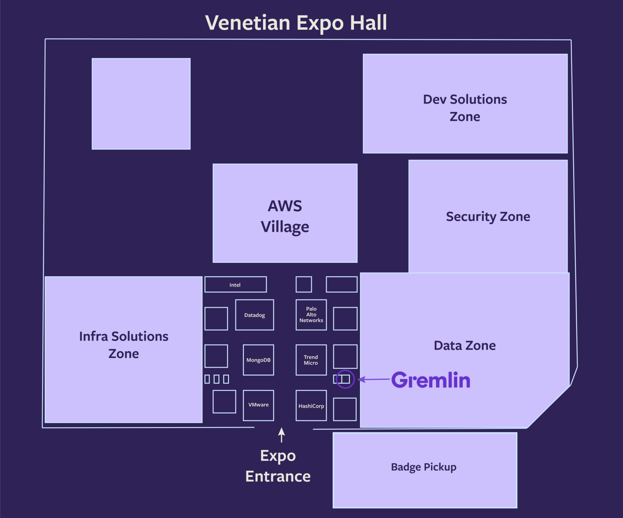 Gremlin location at AWS re:Invent 2023