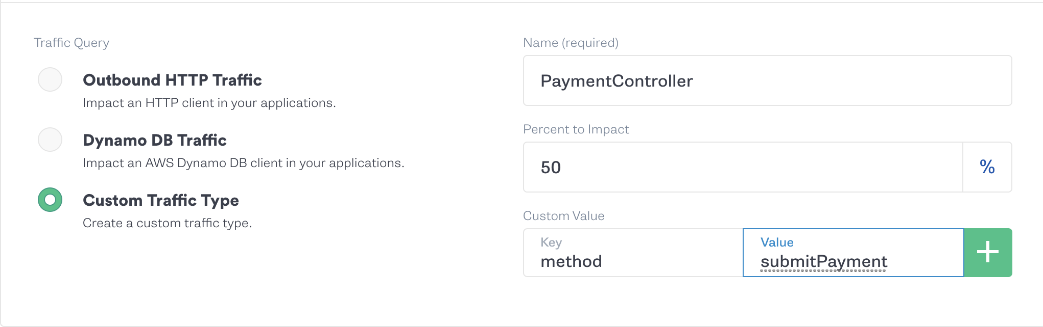 Custom Traffic Type