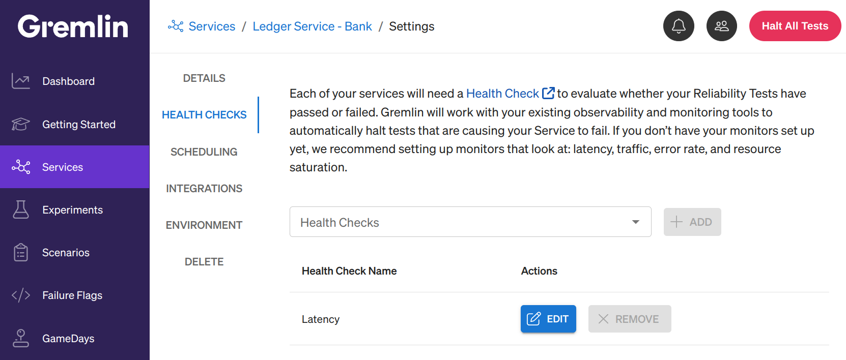 Edit Datadog Health Check example