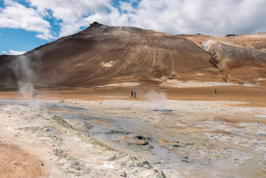 Islandija potopis geotermalno območje Hverir