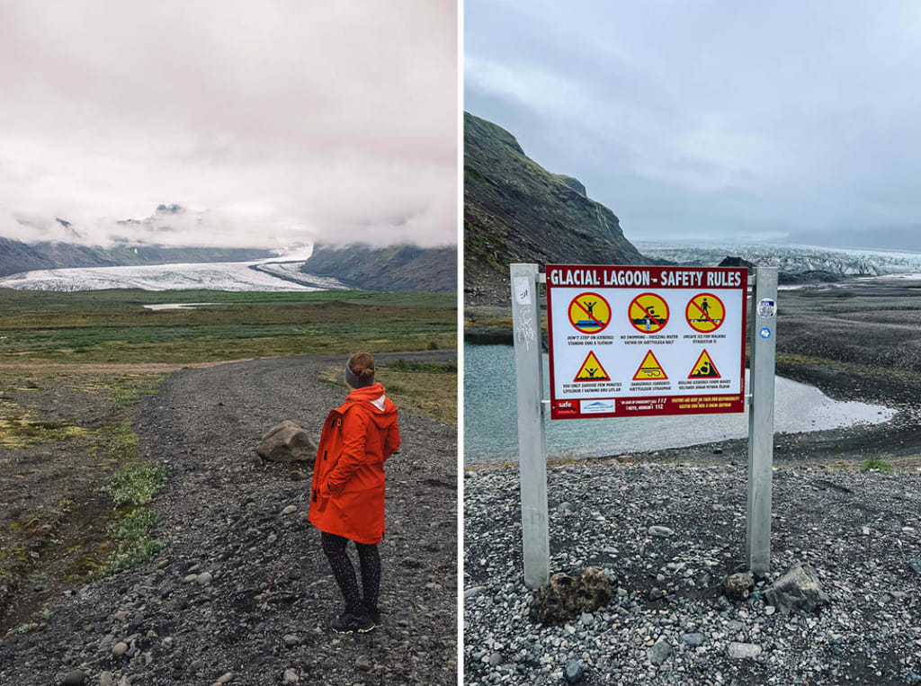 Islandija potopis ledenik Skaftafell