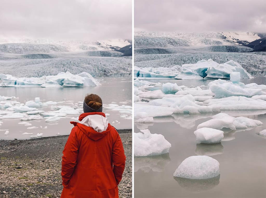 Islandija potopis ledenik Fjallsárlón