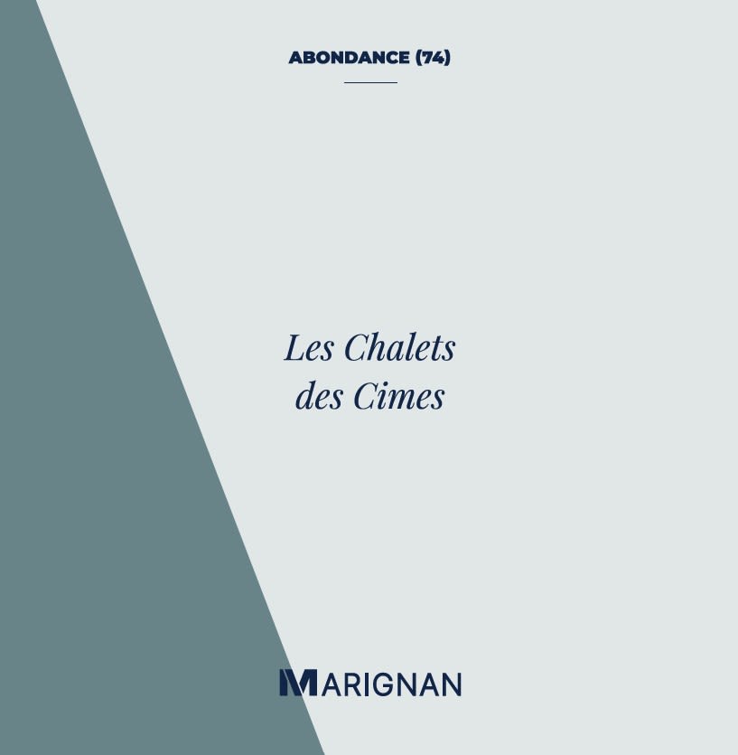 Programme immobilier Les Chalets des Cimes à Abondance