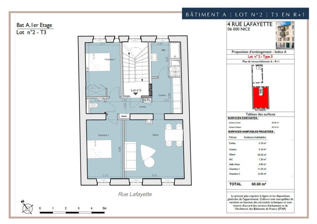 Programme immobilier Rue Lafayette à Nice